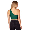 Tulane Green One Shoulder Top