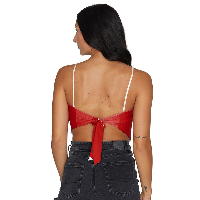 Iowa State Red Bandana Strap Top