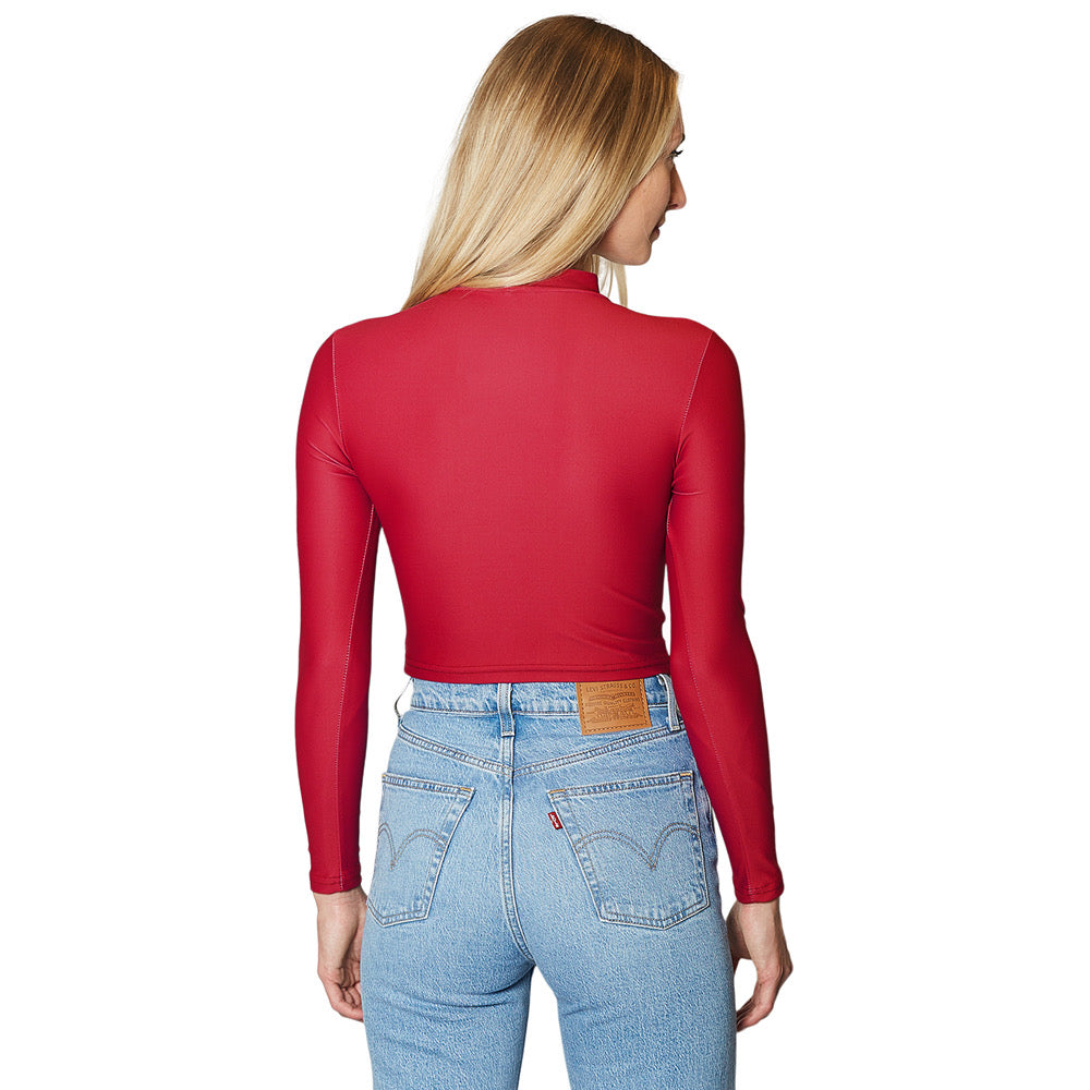 University of Arizona Red Mock Neck Top