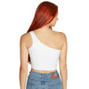 Georgia Tech White One Shoulder Top