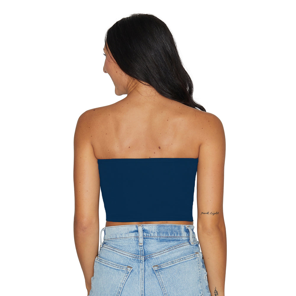 West Virginia Mountaineers Navy Blue Tube Top