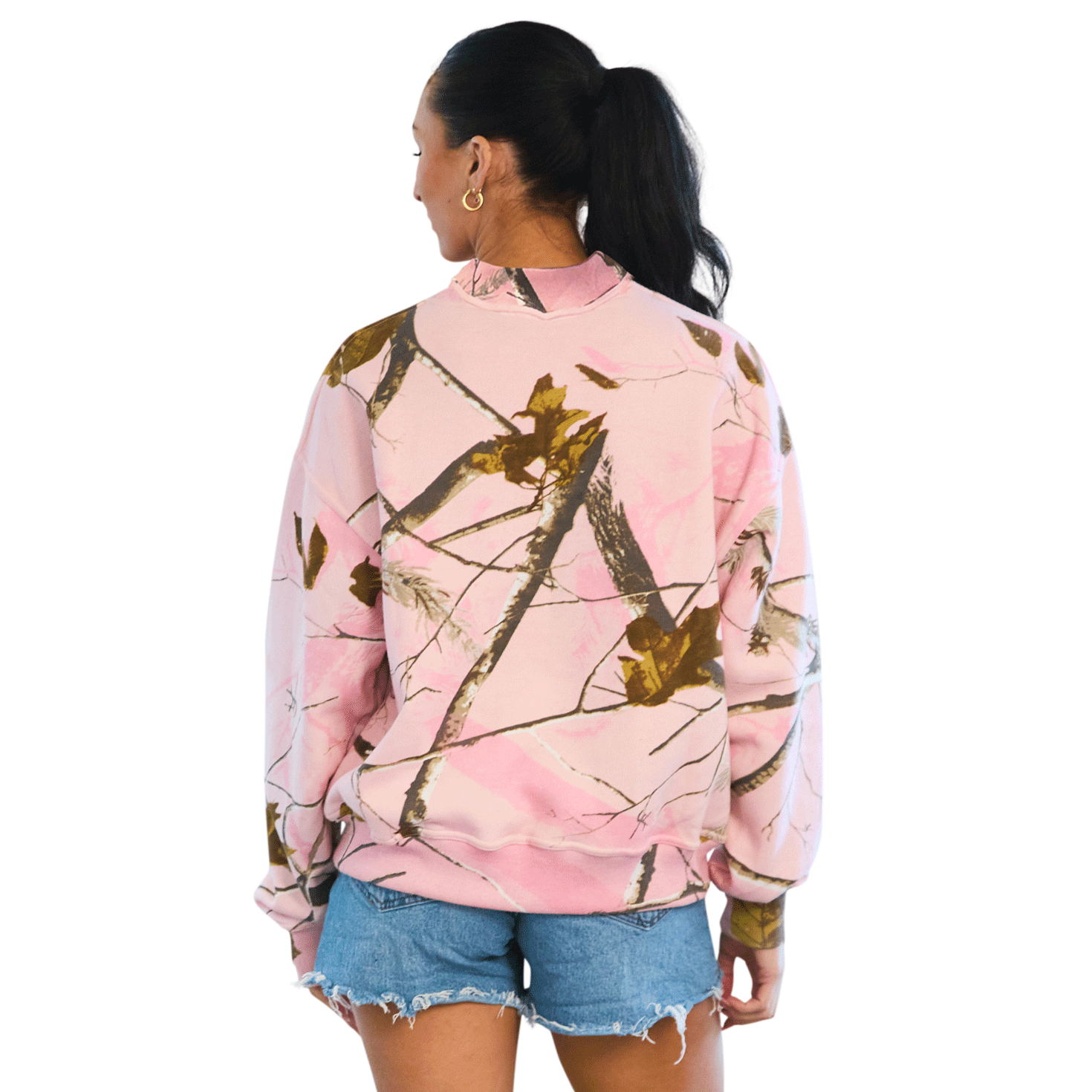 Michigan State Camo Mock Neck Sweatshirt