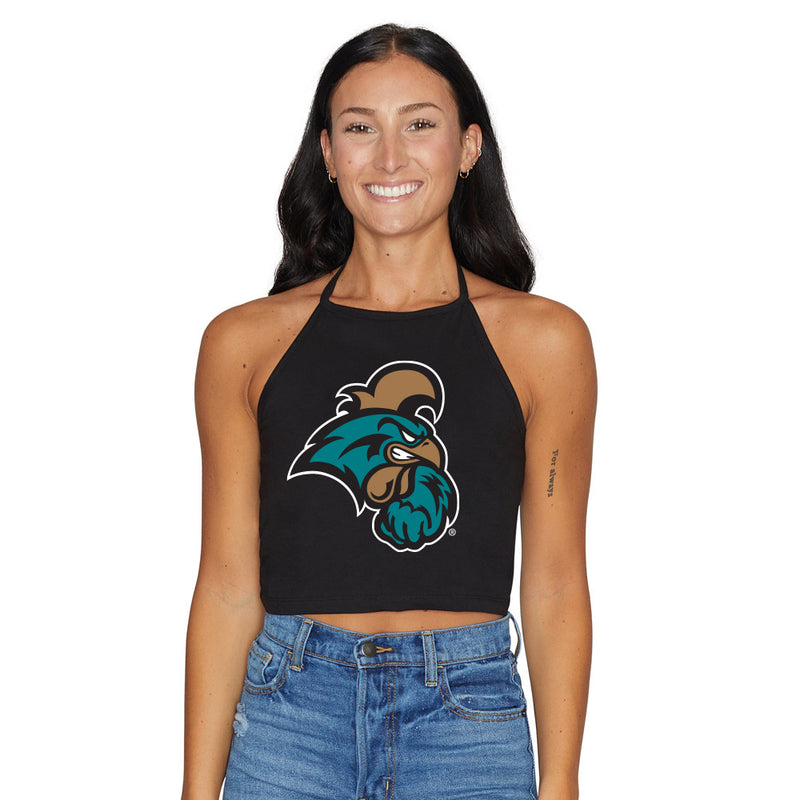 Coastal Carolina Black Halter Top