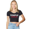 Temple Owls Black Babydoll Tee