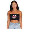 UMass Black Bandeau Top