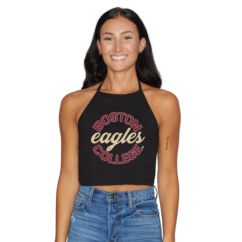 Boston College Black Halter Top