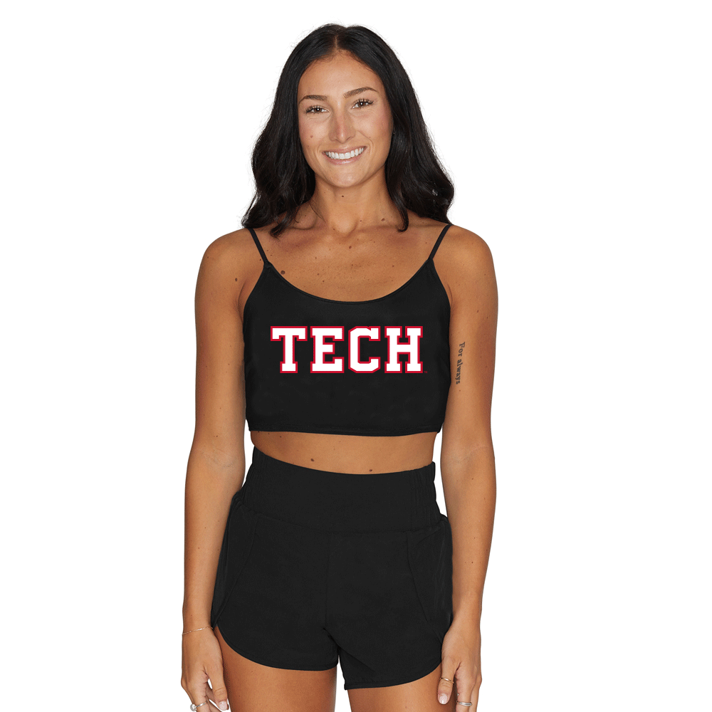 Texas Tech Black Spaghetti Tank