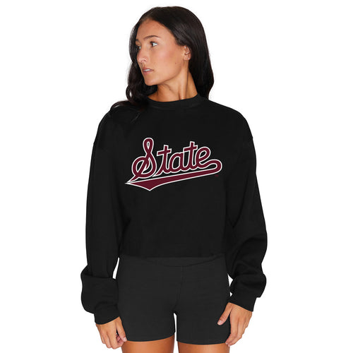 Mississippi State Black Crewneck