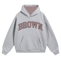 Brown University Gingham Hoodie