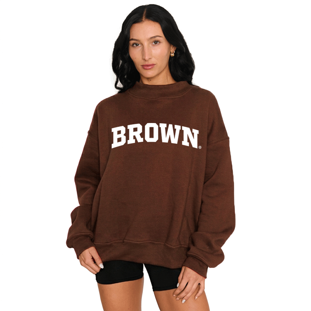 Brown University Mock Neck Sweatshirt