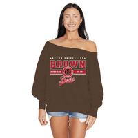 Brown University Off the Shoulder Sweatshirt