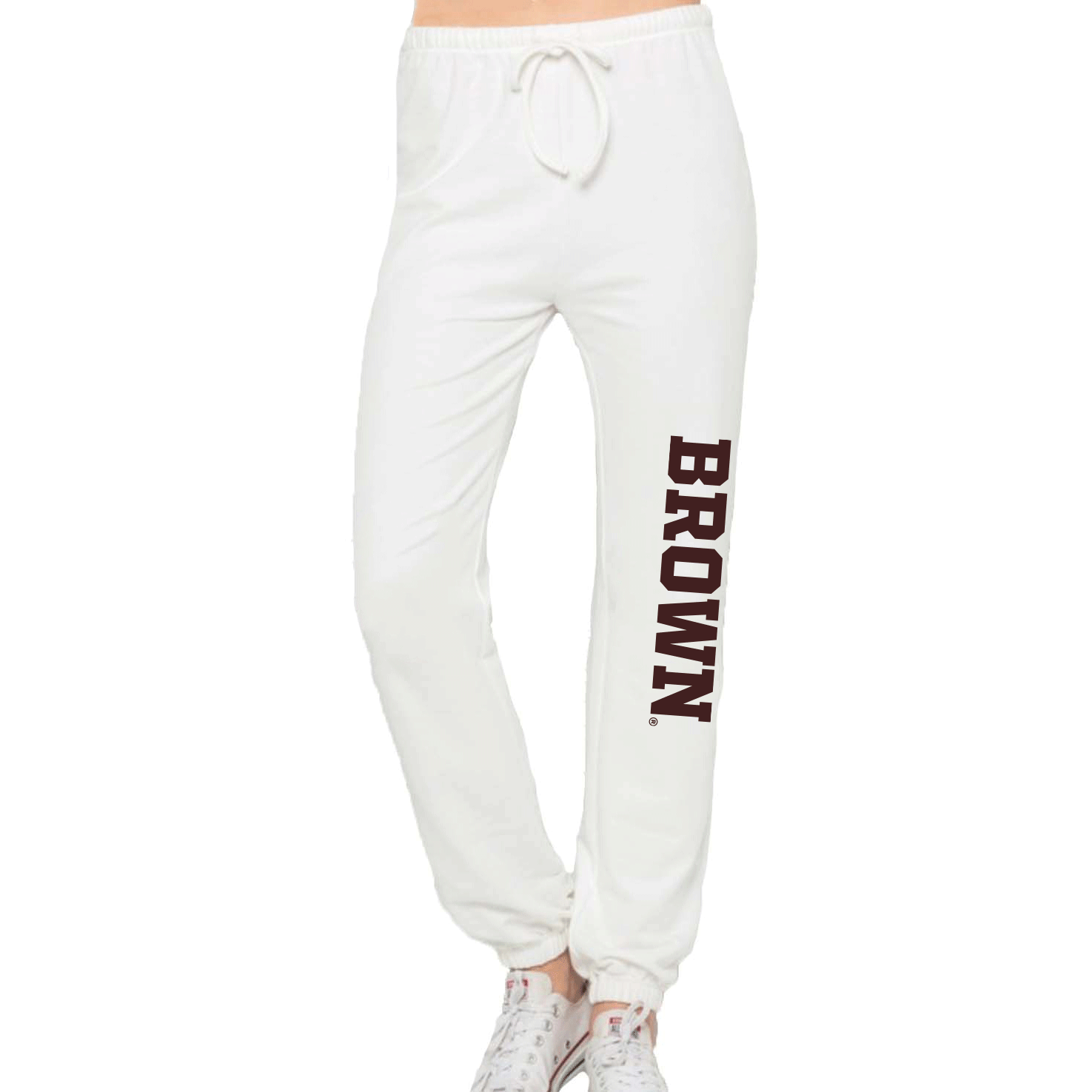 Brown University White Joggers