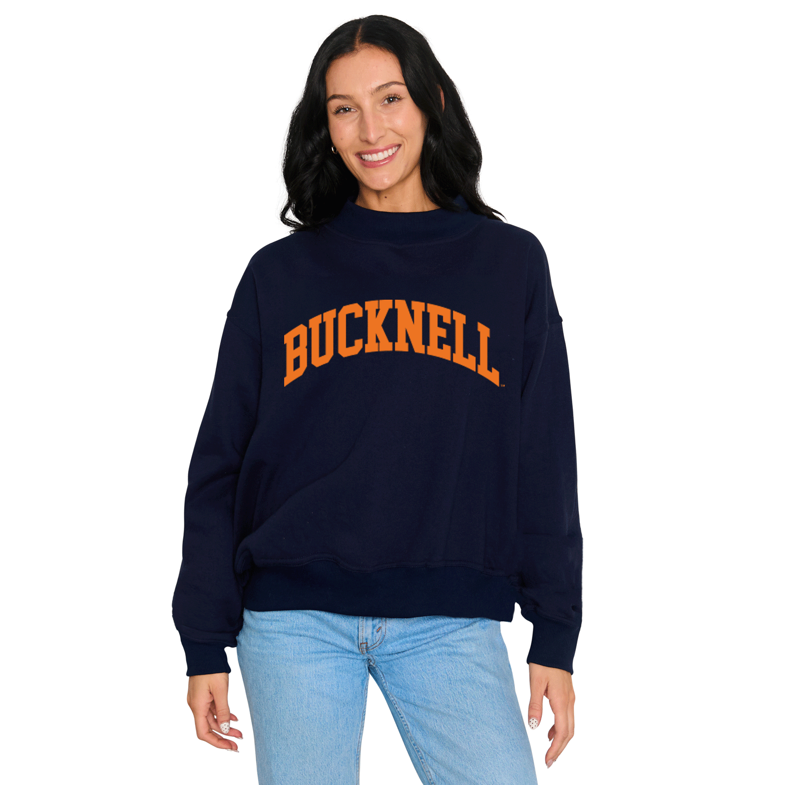 Bucknell Mock Neck Sweatshirt