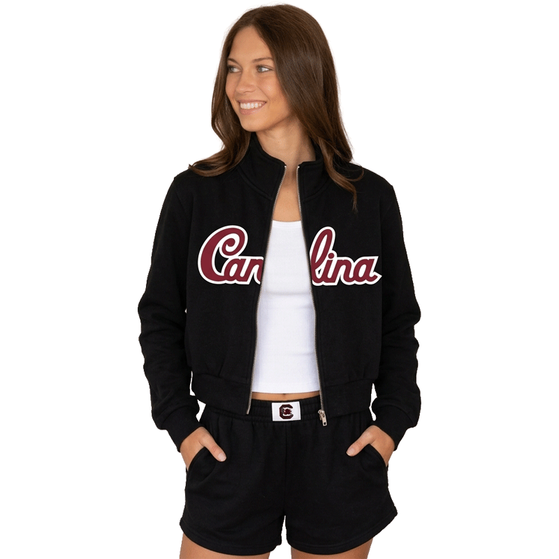 South Carolina Gamecocks Zip Up Mock Neck Sweatshirt