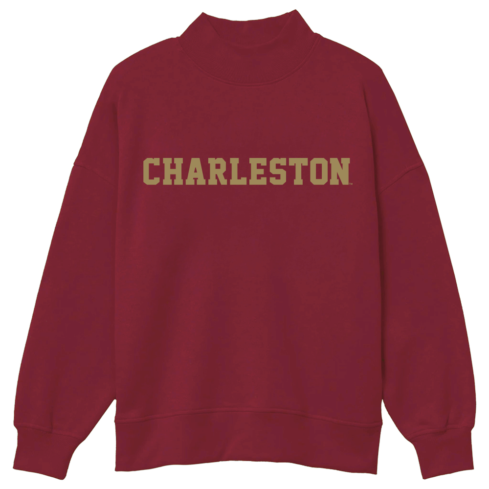 College of Charleston Mock Neck Sweatshirt