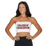 College of Charleston White Bandeau Top