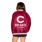 Colgate Satin Letterman Bomber Jacket