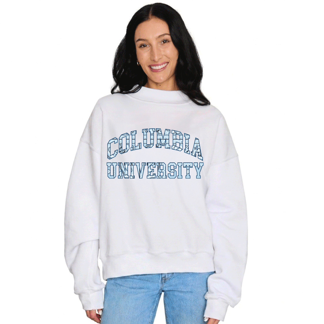 Columbia University Bandana Mock Neck Sweatshirt