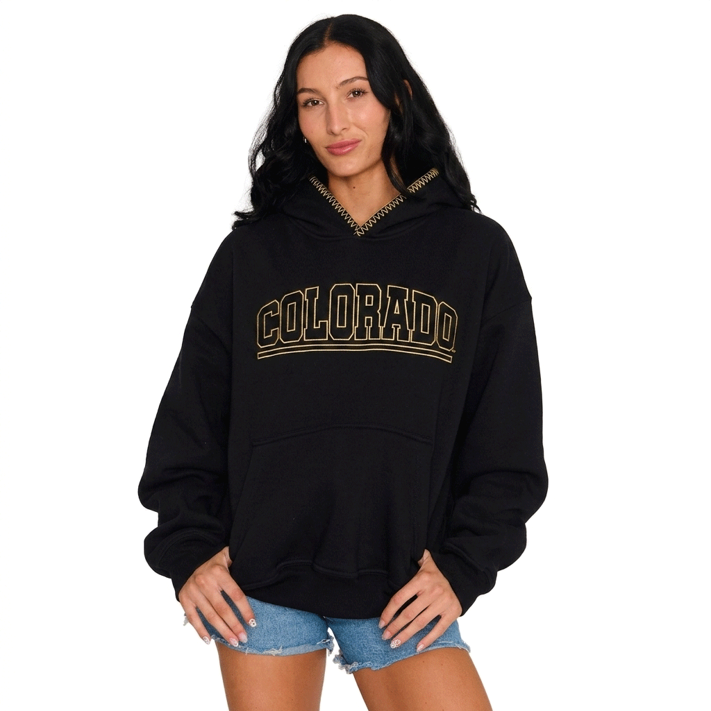 Colorado Boulder Stitched Hoodie