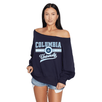 Columbia University Off the Shoulder Sweatshirt