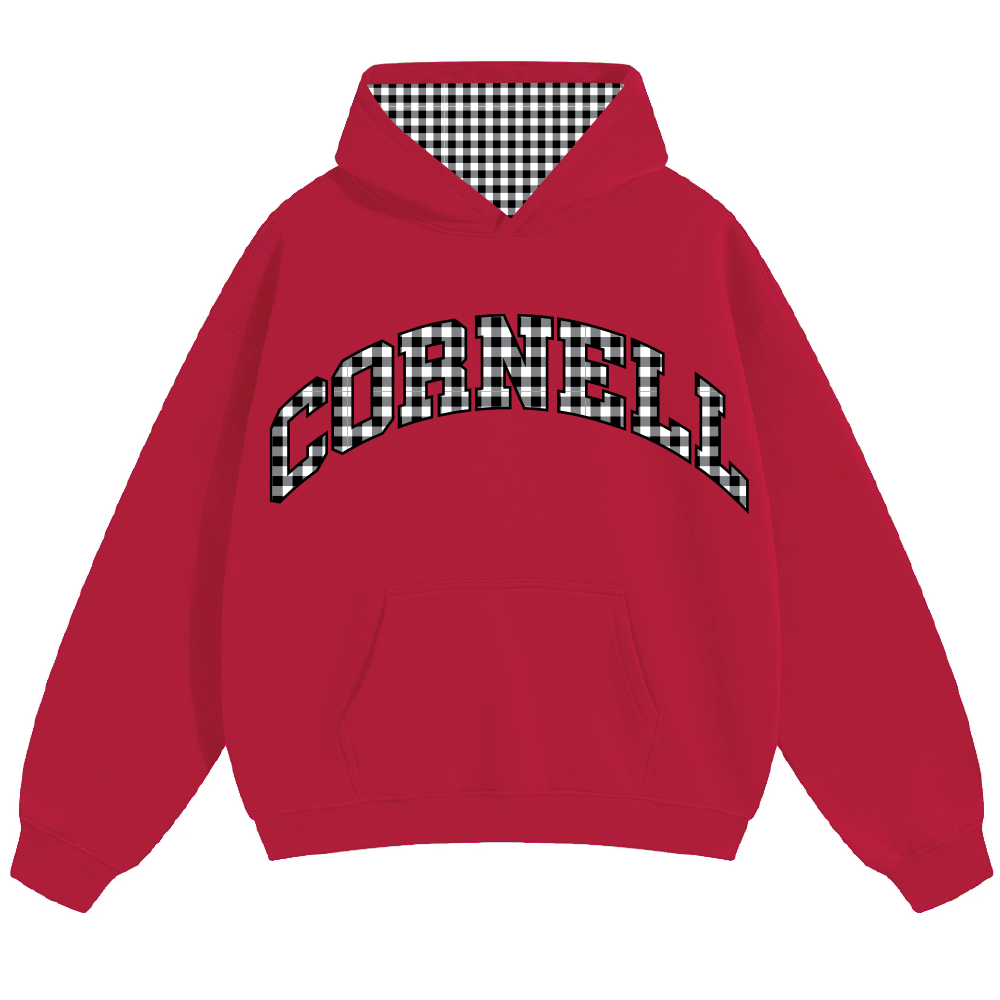 Cornell Gingham Hoodie