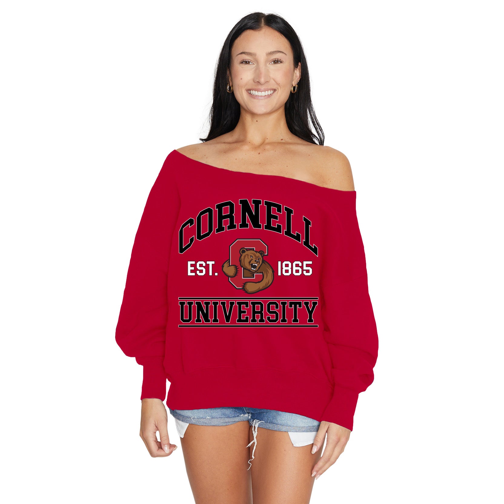 Cornell Off the Shoulder Sweatshirt