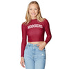 Indiana Hoosiers Crimson Mock Neck Top