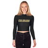 Colorado Boulder Black Mock Neck Top