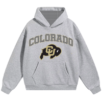 Colorado Boulder Gray Gingham Hoodie