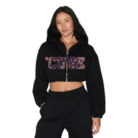Syracuse Cinched Zip Up Hoodie