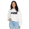 Syracuse Drip Cropped Crewneck