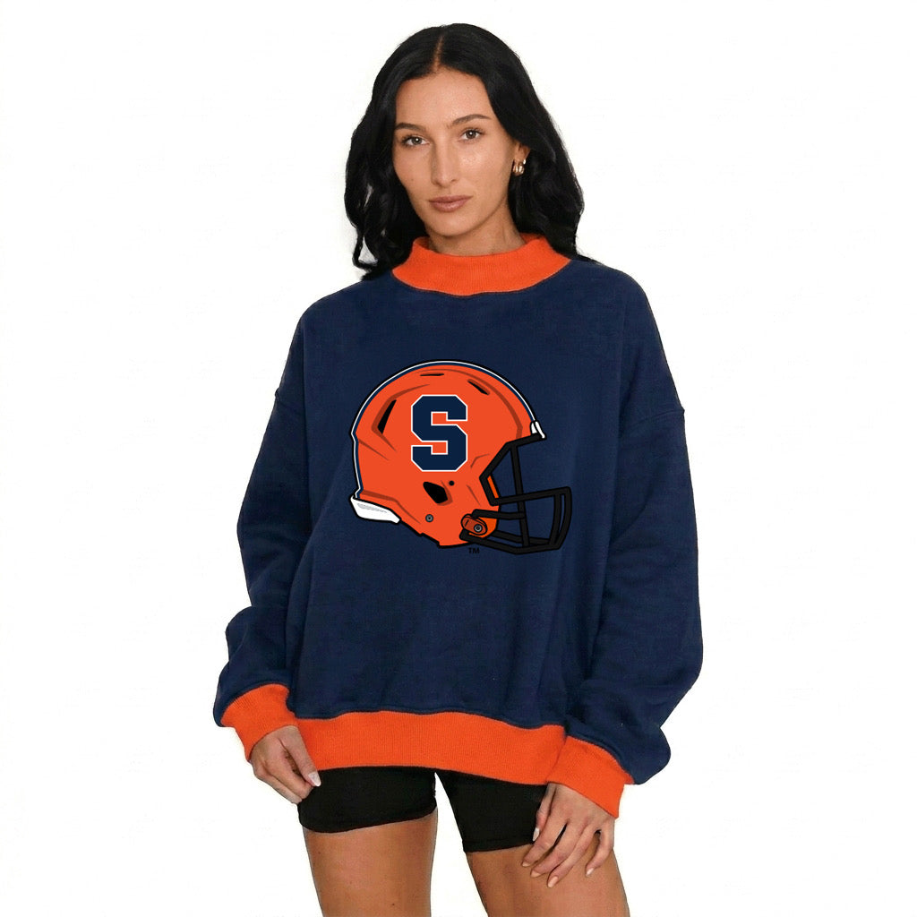 Syracuse Game Day Two Tone Mock Neck Sweatshirt