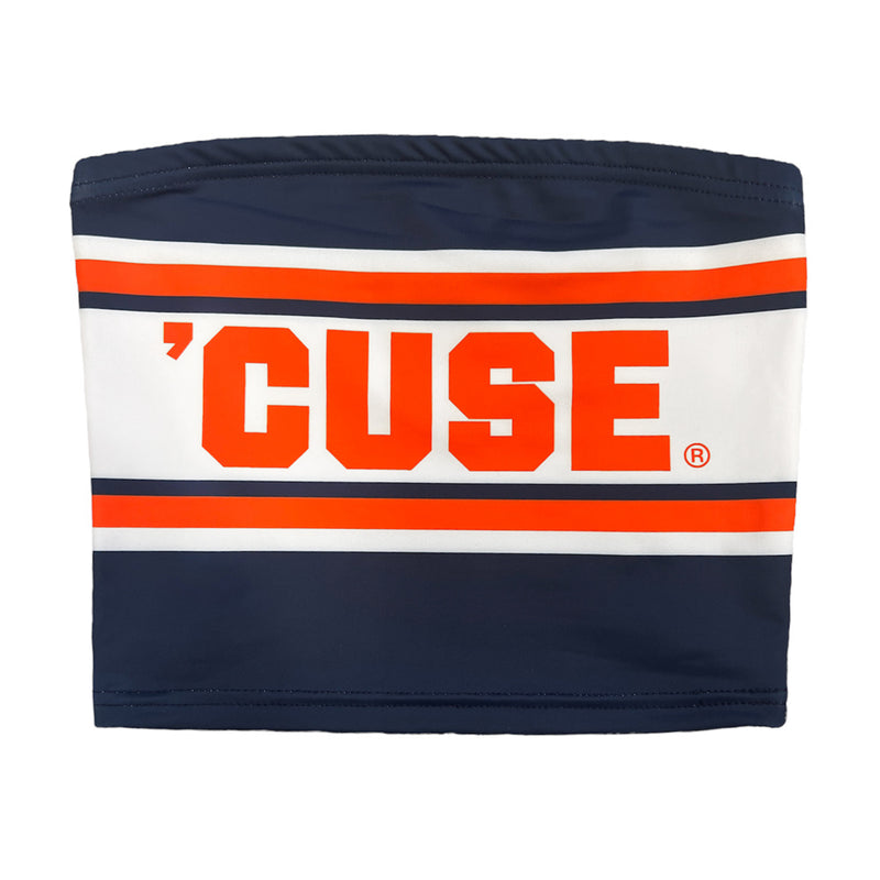 Syracuse Navy Horizontal Stripe Tube Top