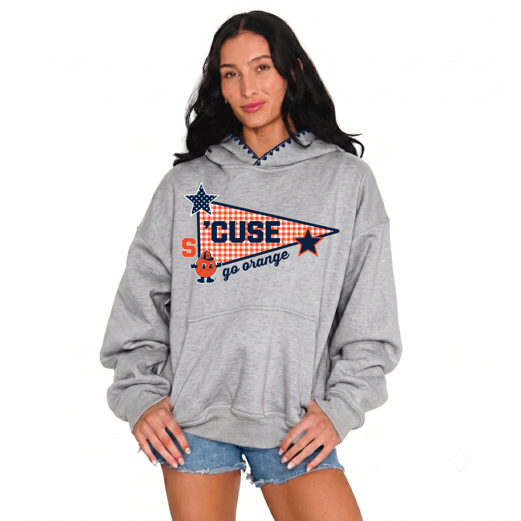 Syracuse Patchwork Stitched Hoodie