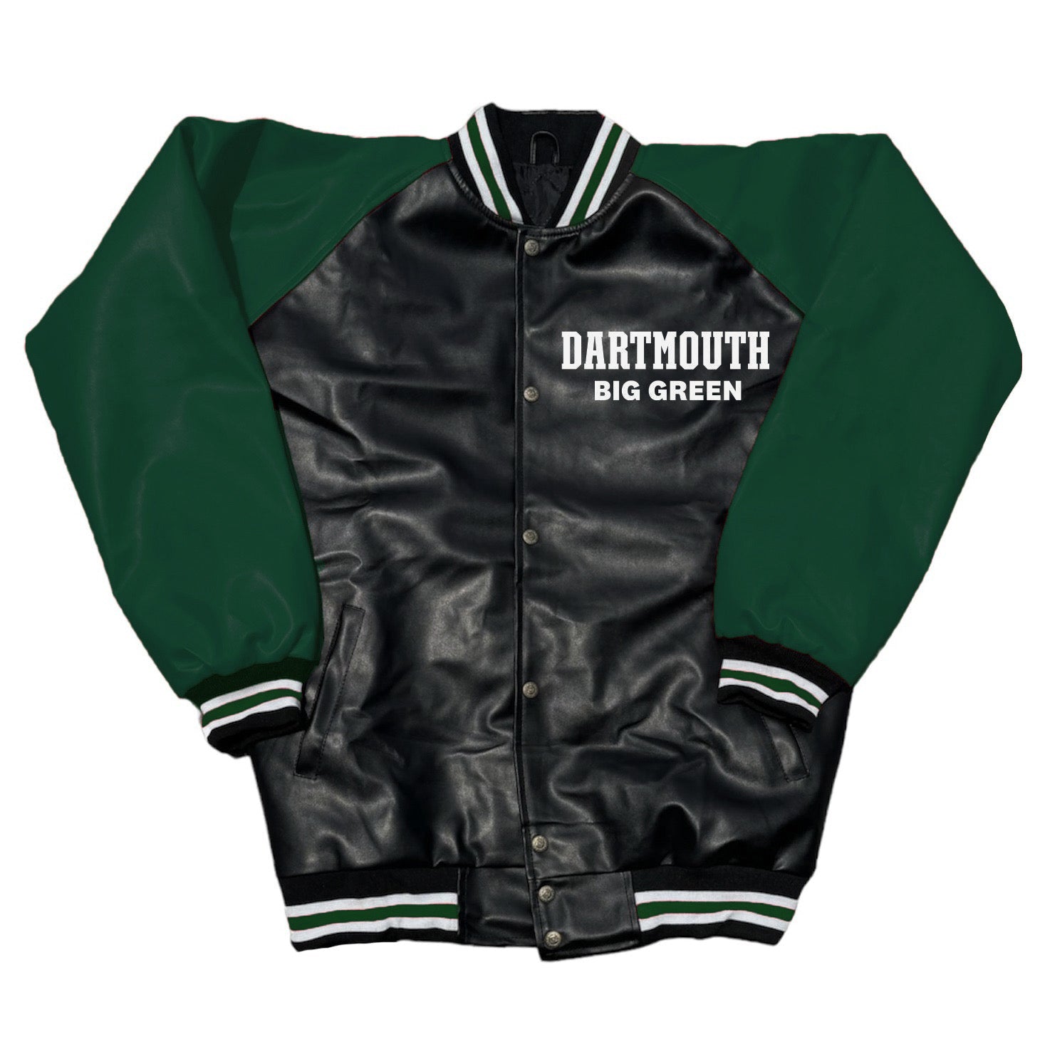 60s DARTMOUTH ダークグリーン ヴィンテージ スタジャン Dartmouth College Varsity Letterman Jacket – lojobands