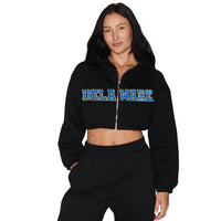 Delaware Cinched Zip Up Hoodie