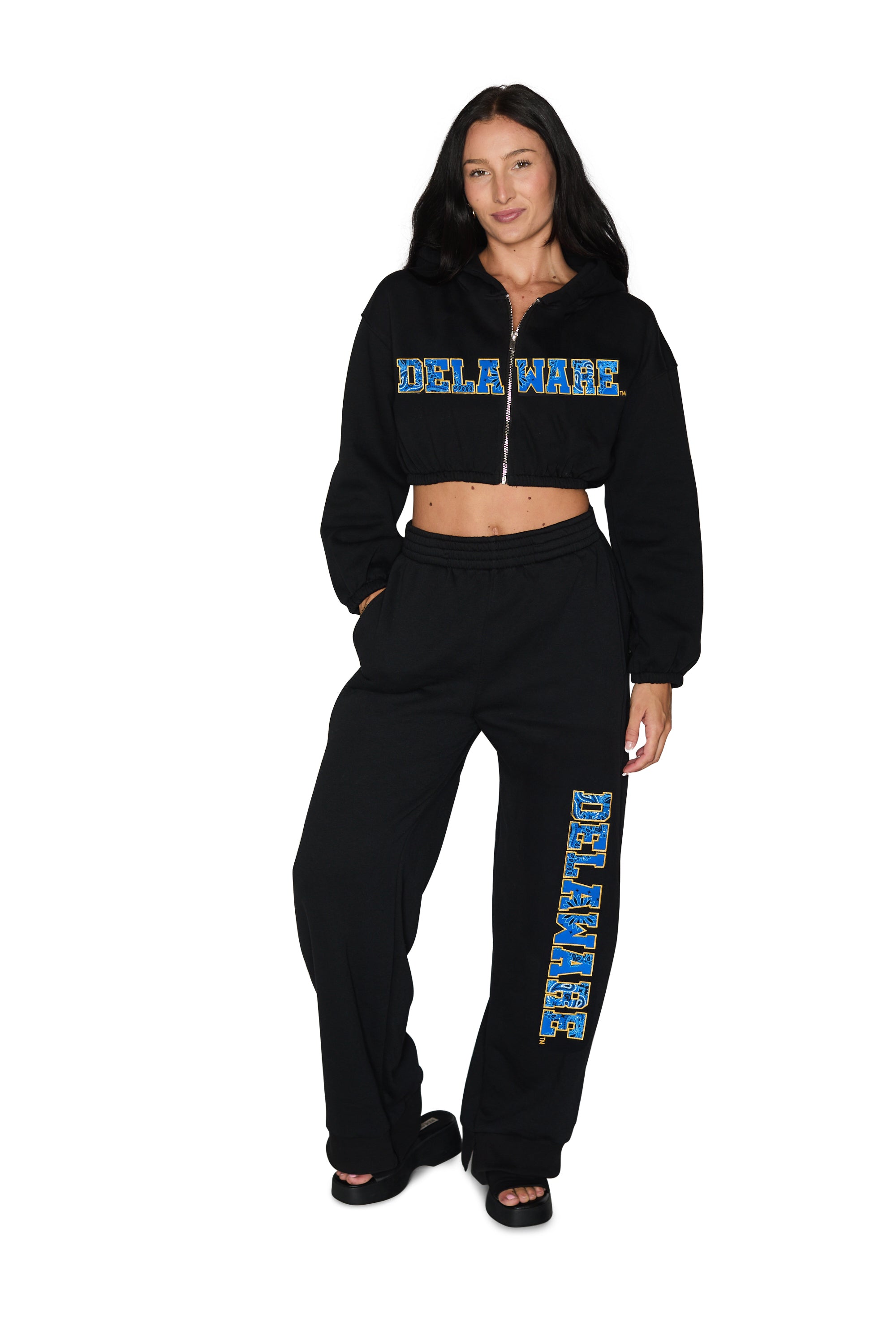 Delaware Cinched Zip Up Hoodie