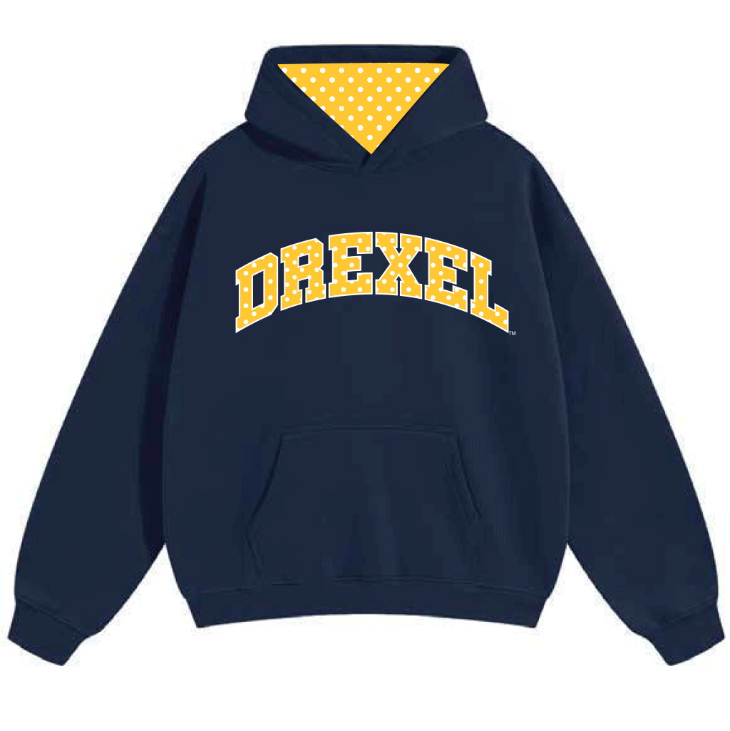 Drexel Polka Dot Hoodie