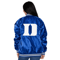 Duke Satin Letterman Bomber Jacket