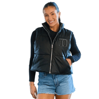Duke Vegan Leather Puffer Vest