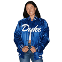 Duke Satin Letterman Bomber Jacket