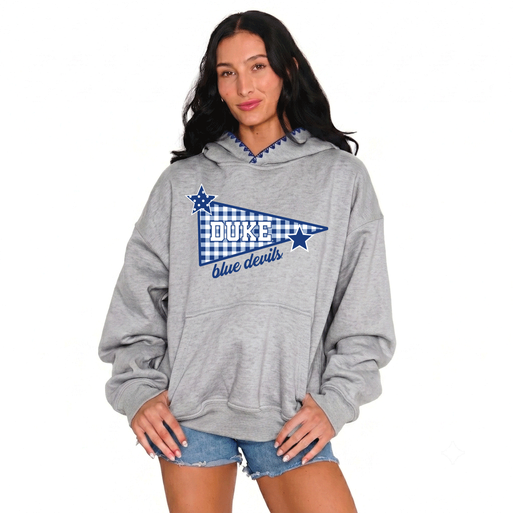 Duke Patchwork Stitched Hoodie