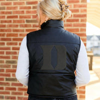 Duke Vegan Leather Puffer Vest