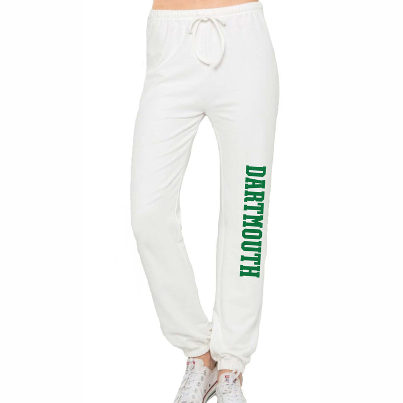 Dartmouth College White Joggers