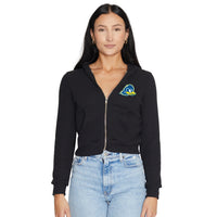 Delaware Blue Hens Waffle Knit Zip Up Hoodie
