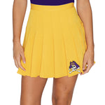 ECU Pirates Yellow Tennis Skirt