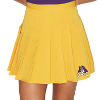 ECU Pirates Yellow Tennis Skirt