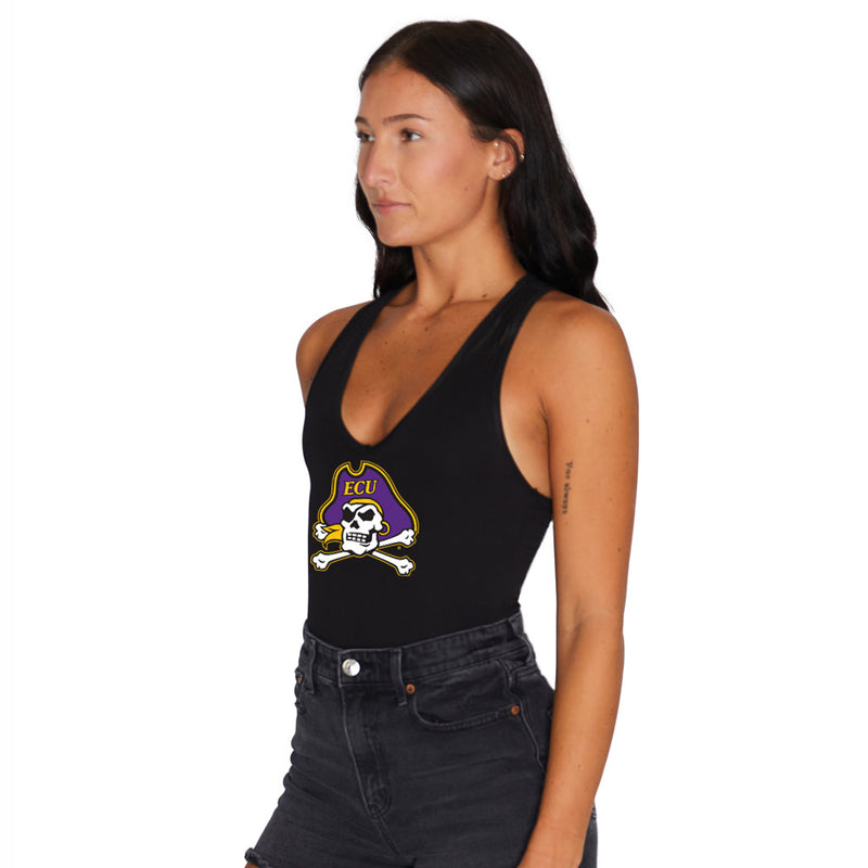 ECU Pirates Black Bodysuit
