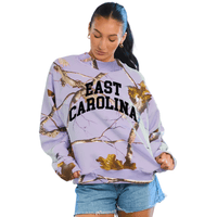 ECU Pirates Lavender Camo Mock Neck Sweatshirt