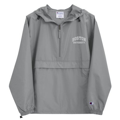 Boston University Half Zip Windbreaker Jacket